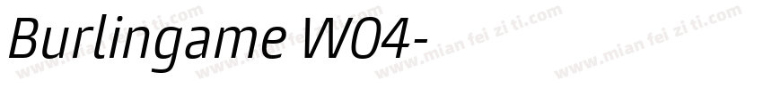 Burlingame W04字体转换